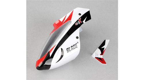 BLH3218 Complete White Canopy with Vertical Fin MSRX
